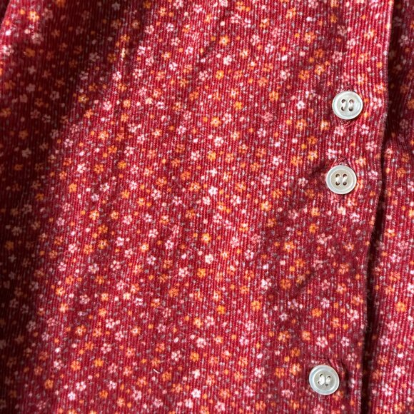 Doen O’Keeffe Top in Burgundy California Wildflower - Picture 6 of 6